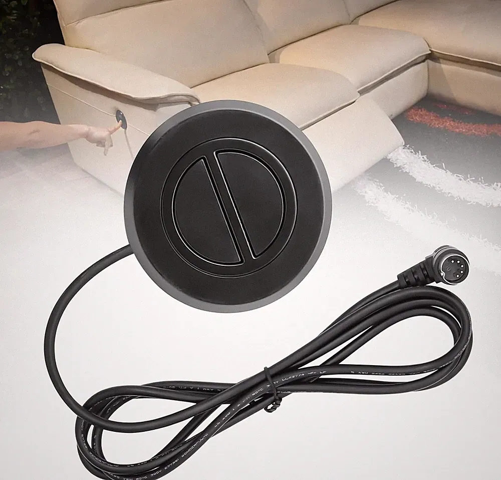 Power Recliner Chair Switching Replacement with 2 Button 5 Pin Plug for Electric