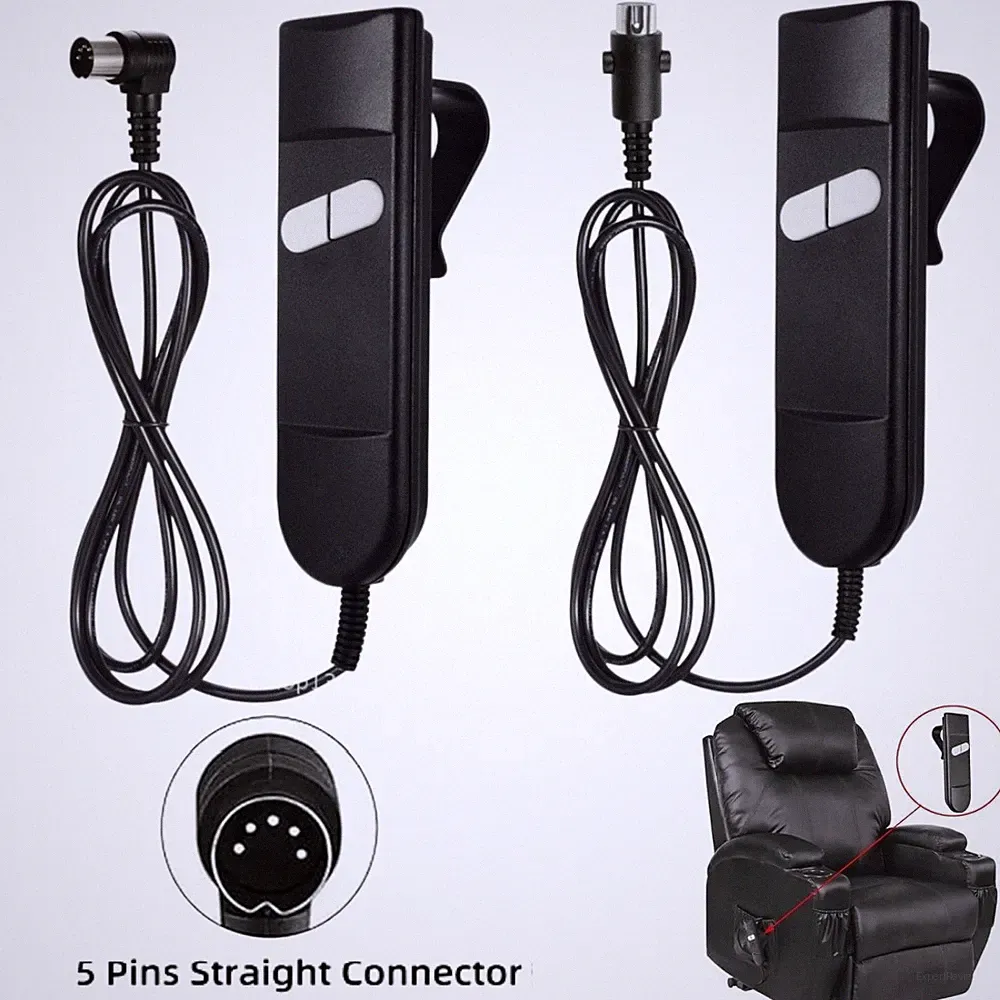Recliner Remote Hand Control 2 Button 5 Pin for Electric Power Lift Sofa Chair